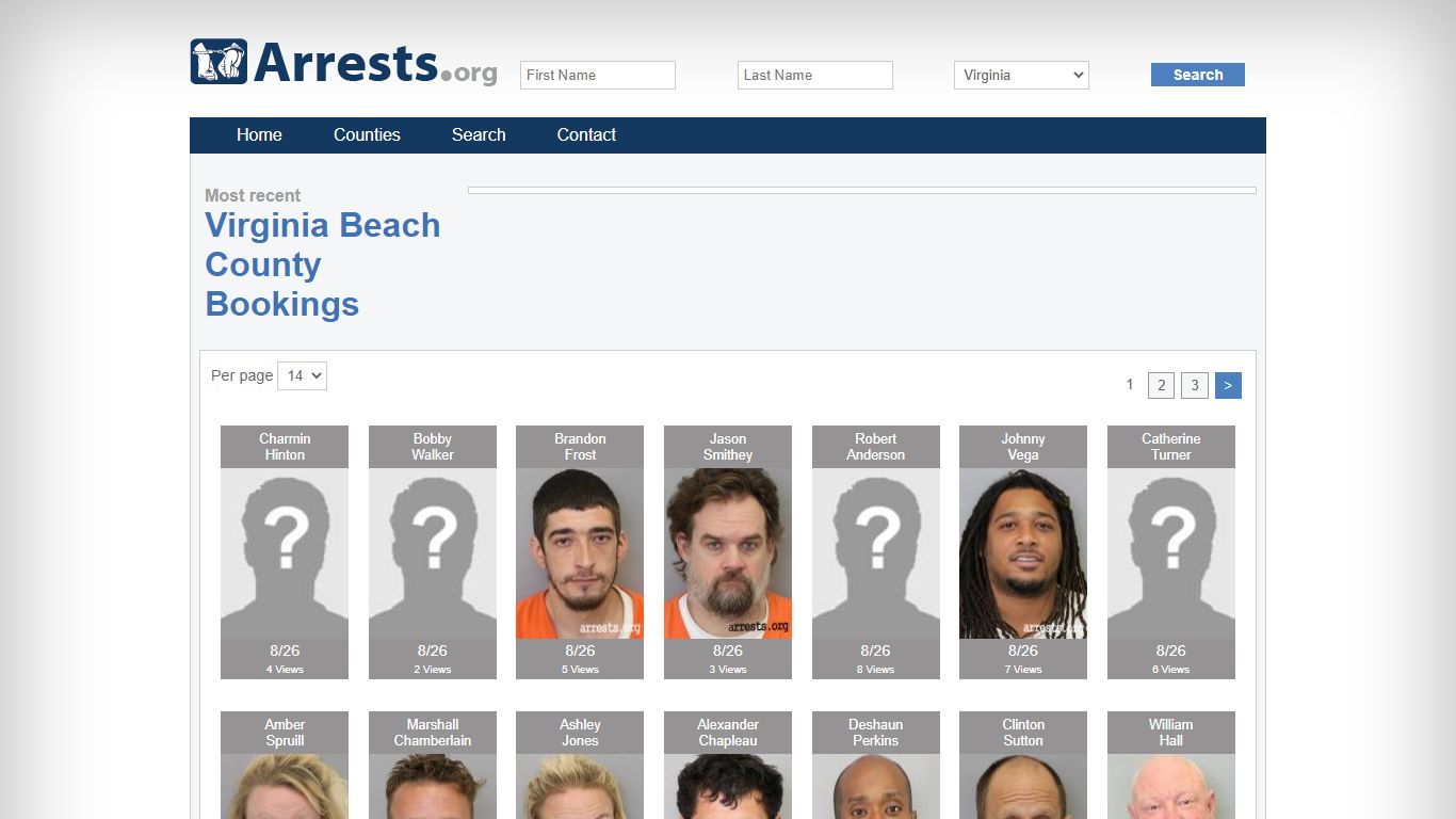 Virginia Beach County Arrests and Inmate Search